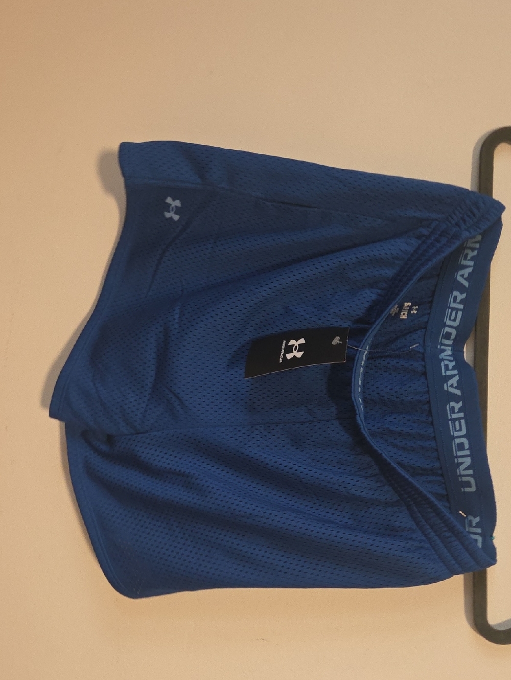 NWT Under Armour Blue Womans's Athletic Mesh Shorts